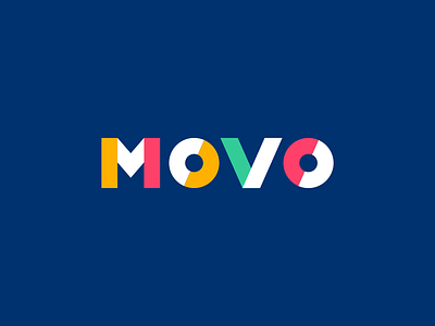 Movo logo armenia branding color colorful logo simple typography wheels
