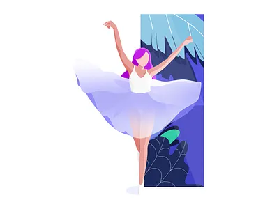 Dancer dancers free happy purple 插图 设计