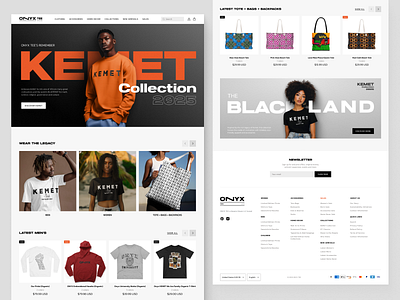 OnyxTee - E-commerce Website Design add to cart design e commerce e commerce templat e commerce website ecommerce ecommerce website fashion landing page online shop online shopping shoping shopping shopping app ui ux web design webdesign website design