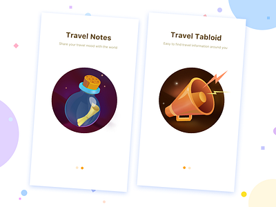 Loading Pages Of Travel App app bottle current bottle drift drift bottle horn loading page loudspeaker messenger bottle suona travel app travel note travel tabloid trumpet