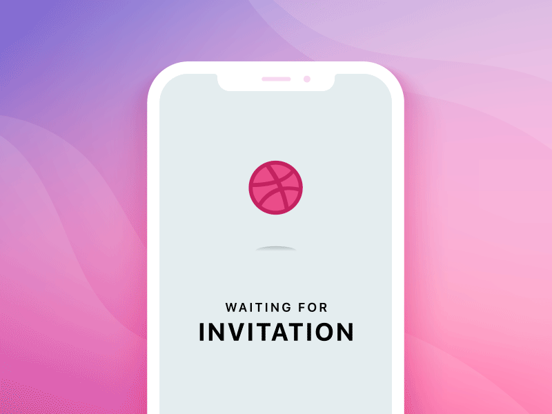 Hello Dribbble! animation debut design dribbble firstshot hello illustration invite ui ux vector art