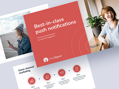Onesignal Sales Deck data data visualisation infographic keynote pitch deck pitchdeck power point powerpoint presentation presentation design slides startup technology