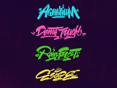 Letters art blue branding caligraphy cmyk commissions create logo design erase georgi graffiti green illustration letters logo love pink typogaphy vector yellow