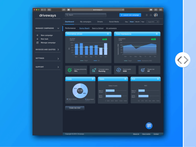 Driveways dashboard branding design typography ui ux web website
