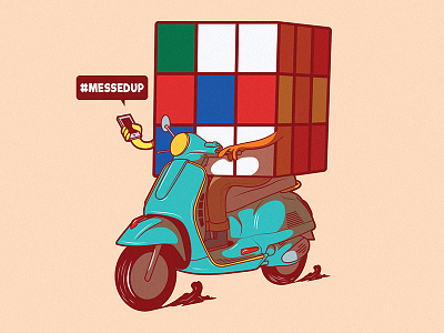#MessedUp app art branding cartoon character colors comics design funny graphic icon illustration inspiration logo poster shirt tee vector work