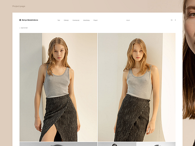 Photographers website editorial photo photographer photography site test web webdesign