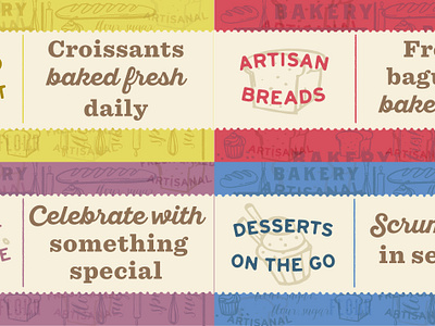 Bakery Sign Concepts illustration point of purchase retail retail design sign signage typography