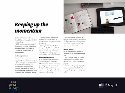 Magazine Layout | CSS Grid May 17 copy grid layout grids magazine photography