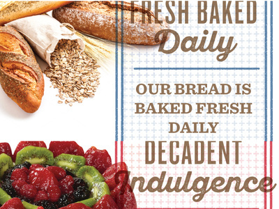 Bakery Sign Concepts artisan bakery food photography pattern point of purchase retail retail design sign signage texture typography