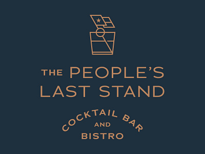 People's Last Stand - R1 D2 art direction custom type design identity design logo logo design monoweight illustration typography