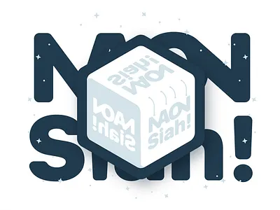 Nonsiah branding design icon illustration logo typography vector