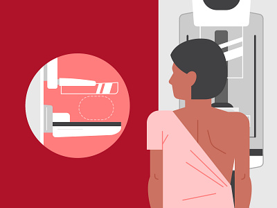 Mammogram breast health medical medical test university of utah utah vector
