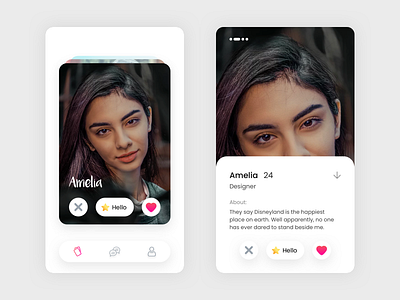 Dating app app design mobile mobile app ui ux