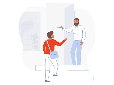 OYO Partner: Schedule A House visit with OYO assistant assistance business design digital explainer homestay house illustration oyo partner business partnership visit