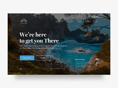 Travel Agency / Planner 2019 adventure agency blog clean landingpage minimal nature surfing trend ui uidesigner userinterface web webdesign webdesigner website