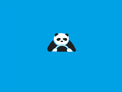 Panda logo animal bear black and white buy cute design driver forsale logo logotype online panda ready sale unique