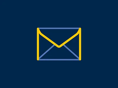 "M"velope blue envelope icon m maize university of michigan