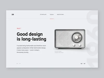 Dieter Rams - Rule 7 design figma ui ux web