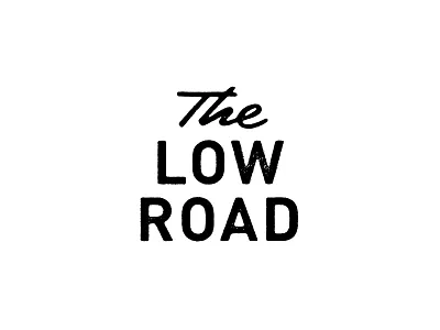 The Low Road Logo airshp bluegrass colorado denver logo music script