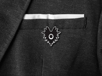 Strange Folks Pin application badge brand branding character creature design eye icon identity illustration ipad pro logo monster mr mockup pin pro create simple strange folks vector