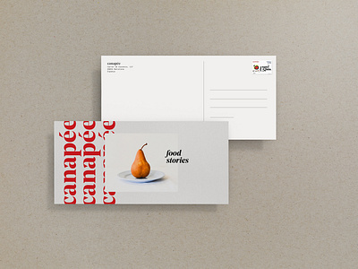 Canapee Flyer Top branding design logo typography