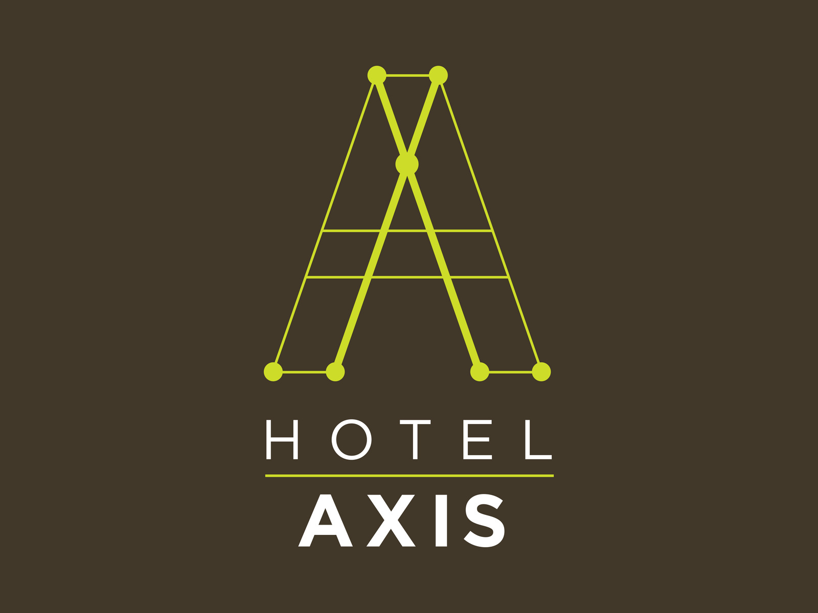 Example of Hotel Axis Logo Design
