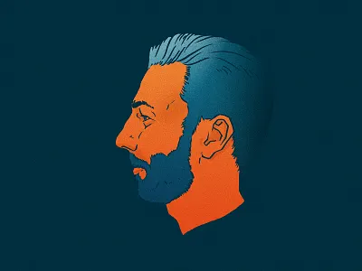 Jacob brush pen portrait profile saxton horne