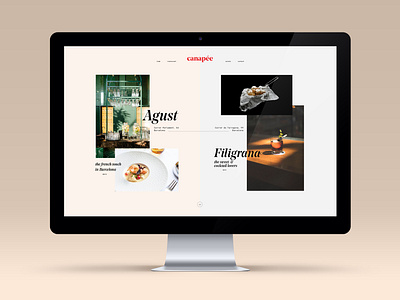 Canapee Website branding design logo typography website