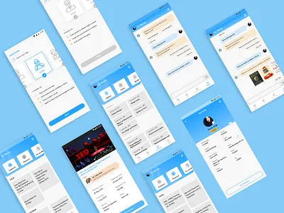 College Buddy App application college design mobile ui ux