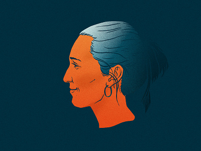 Clare brush pen portrait profile saxton horne