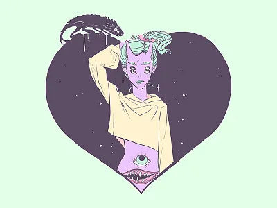 Vector Illustration adobe draw apple pencil art artwork digital art drawing illustration illustrator ipad ipad art procreate strange tshirt design vector vector art vector illustration