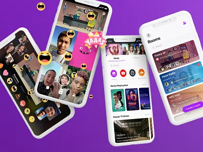 Airtime 2.0 chat design expression ios media movies phone product reactions social ui ui ux ux video