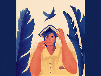 Free Your Mind art art direction artwork bird book branding design editorial editorial design graphic design graphic designers illustration illustrator inspiration magazine illustration plants ux vector web woman
