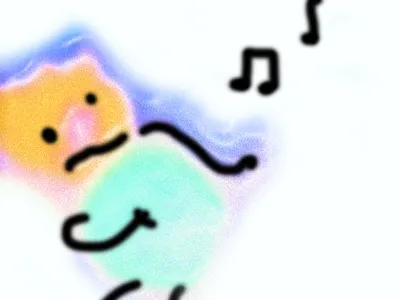 John Likes to Dance gradient illustration paint paintbrush sydney goldstein