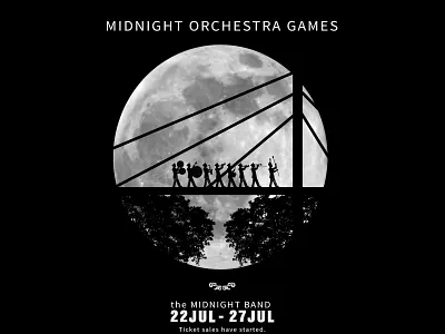 Midnight Orchestra afiş branding creative dark design freelance graphic graphic design illustration illustrator manupilation midnight moon music night nightclub photoshop poster poster design