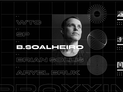 Proxxima 2019 blackandwhite branding circle visual identity