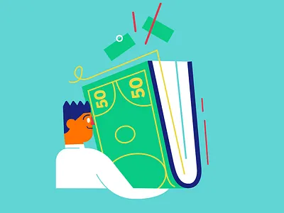 Qapital book character graphicdesign ilustration man