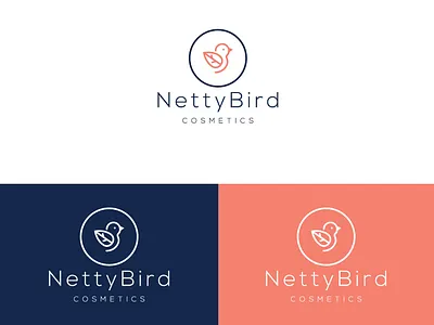 bird logo 2d abstract beauty bird branding cosmetic design flat identity illustration leaf logo minimalist vector
