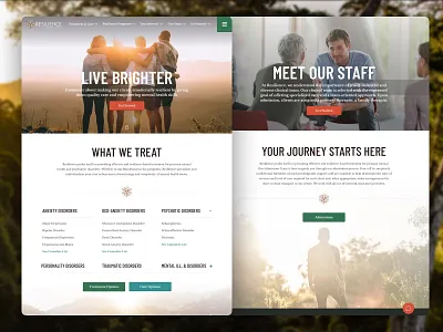 Treatment Center ui web site