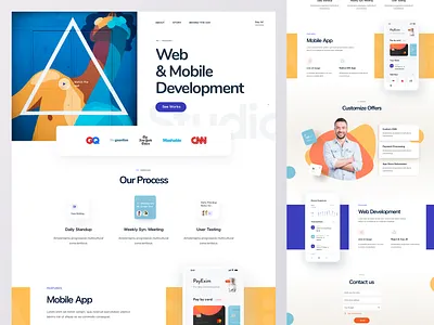 Web Agency Homepage Design ad firm agency company company website corporate designer development digital agency firm portfolio software development ui web web agency website