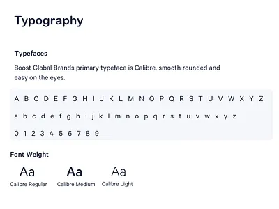Typography - Boost Global Brands agency brand brand identity branding branding design clean copy copywriter copywriting design font sketch style guide template type design typeface typography ui ux vector