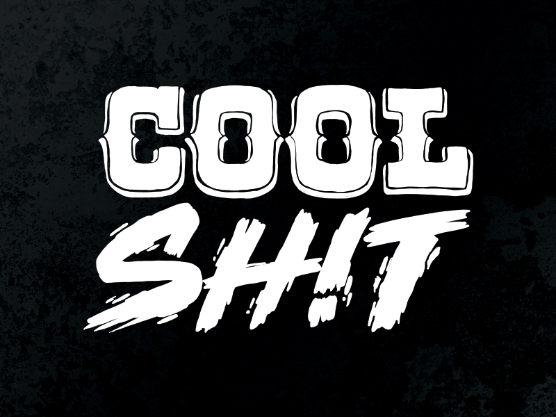 Cool Sh!t graffiti illustration lettering type design typography
