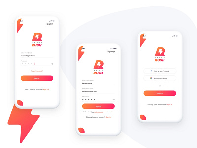 TriviaRush App game app trivia trivia app ui user experience user interface user interface design ux visual design