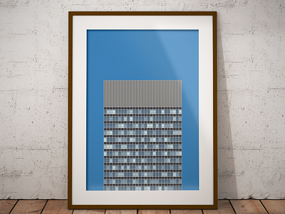 Arts Tower, Sheffield print arts tower sheffield sheffield art sheffield illustration sheffield poster sheffield print sheffield university tower block tower block print