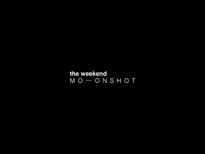 the weekend moonshot concept design identity logo nasa space