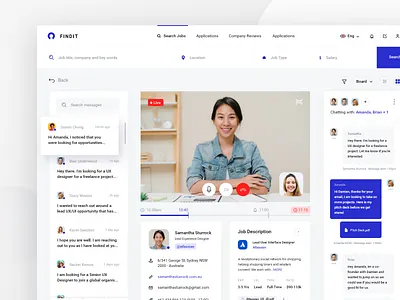 Job Application Process Dashboard pt7 app application clean dash dashboard design employee employment hire interface job job application management minimal search software ui ux web work