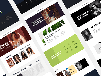Toabh Other Screens bold models web design website