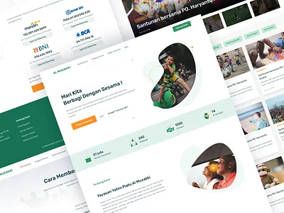 Orphanage Landing Page 2018 2019 trend branding charity childrens clean clean landing page dailyui donations green illustration landing page orphanage redesign ui ux website