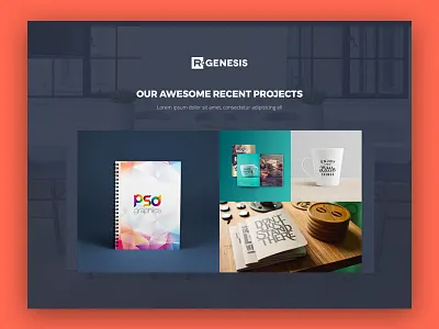 Creative Portfolio agency clean creative design landing page modern one page portfolio rgen web