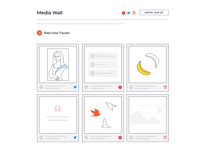 Media Wall illustration web